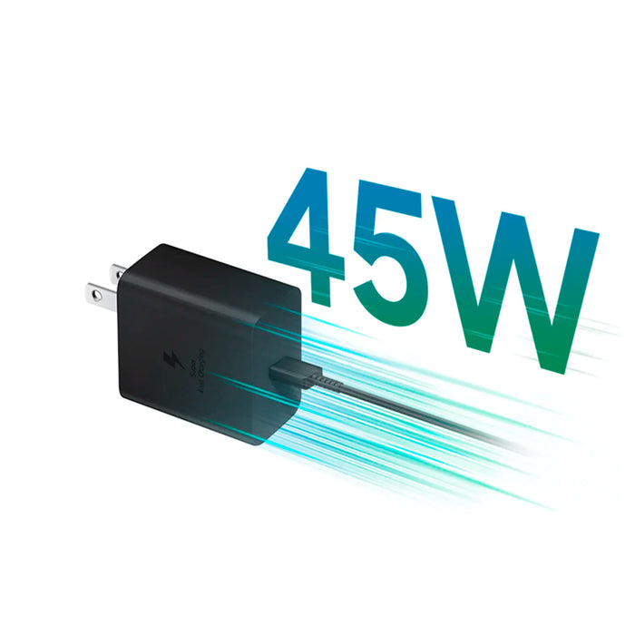 Cargador Samsung 45W Carga Super Rápida 2.0 con Cable de 1.8m