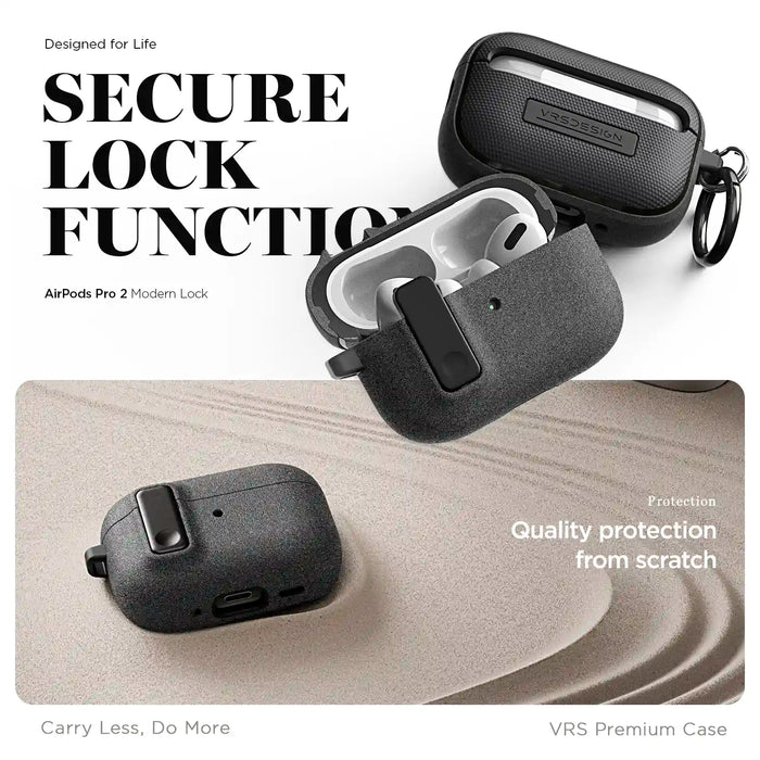 Estuche VRS Design Modern Lock Apple Airpods Pro 2 - Arena Gris