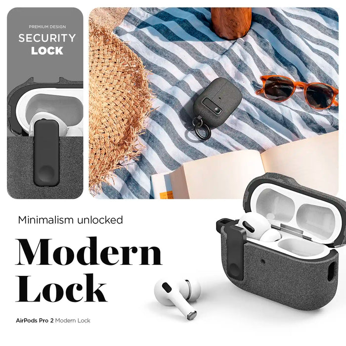 Estuche VRS Design Modern Lock Apple Airpods Pro 2 - Arena Gris