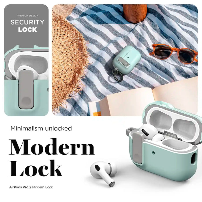 Estuche VRS Design Modern Lock Apple Airpods Pro 2 - Verde Marino