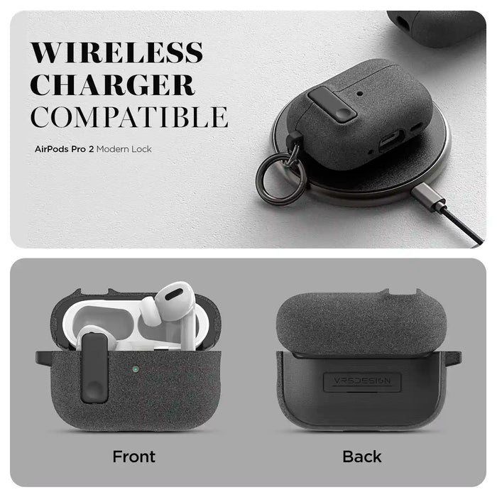 Estuche VRS Design Modern Lock Apple Airpods Pro 2 - Arena Gris