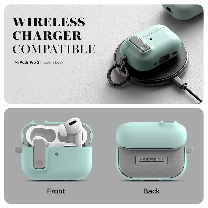 Estuche VRS Design Modern Lock Apple Airpods Pro 2 - Verde Marino