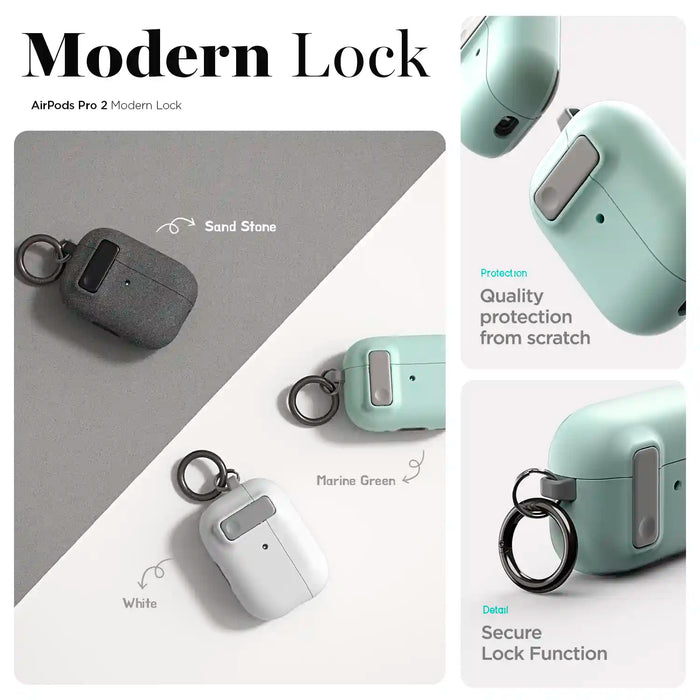 Estuche VRS Design Modern Lock Apple Airpods Pro 2 - Verde Marino