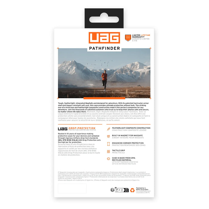 Estuche UAG Pathfinder Magsafe iPhone 15 Pro - Hielo