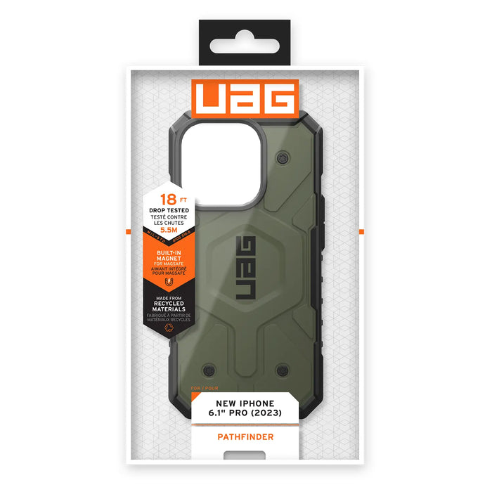 Estuche UAG Pathfinder Magsafe iPhone 15 Pro - Verde
