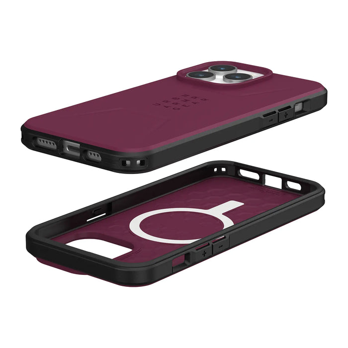 Estuche UAG Civilian Magsafe Apple iPhone 15 Pro Max - Vinotinto