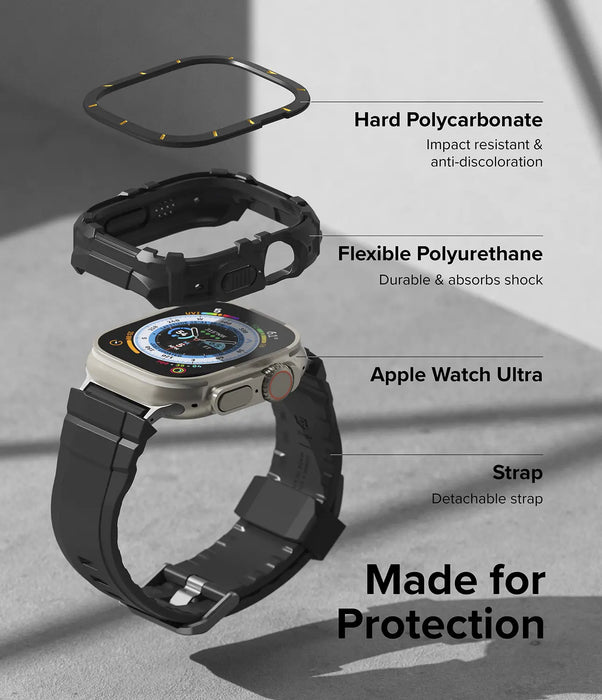 Estuche Pulso Ringke Fusion X Guard Apple Watch Ultra - Amarillo