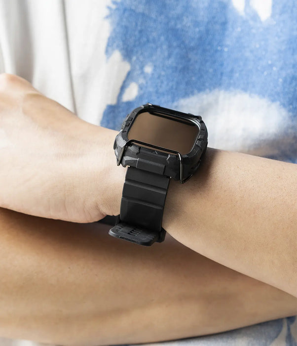 Pulso de repuesto Ringke Rubber One Bold Apple Watch - Negro