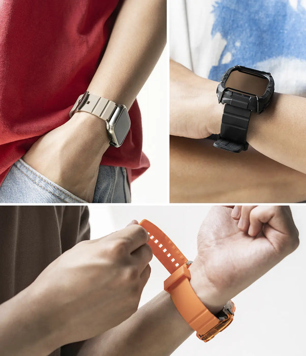 Pulso de repuesto Ringke Rubber One Bold Apple Watch - Naranja