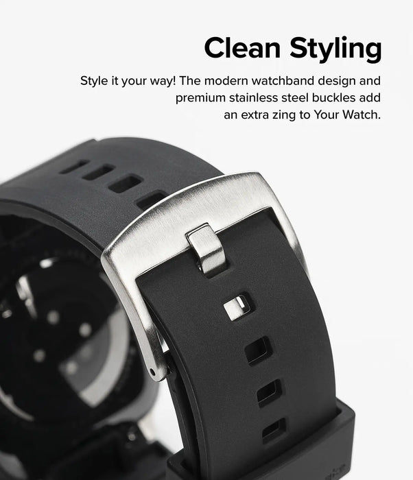 Pulso de repuesto Ringke Rubber One Bold Apple Watch - Negro