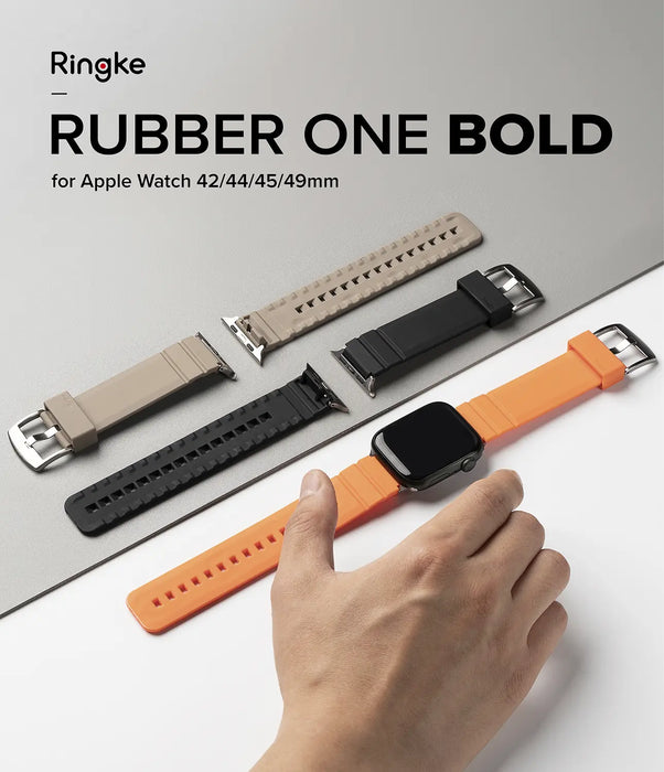 Pulso de repuesto Ringke Rubber One Bold Apple Watch - Negro