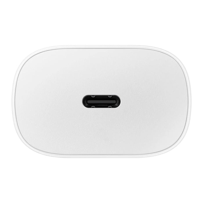 Cargador de Pared Samsung 25W USB-C Carga Super Rápida [Sin Cable] - Blanco