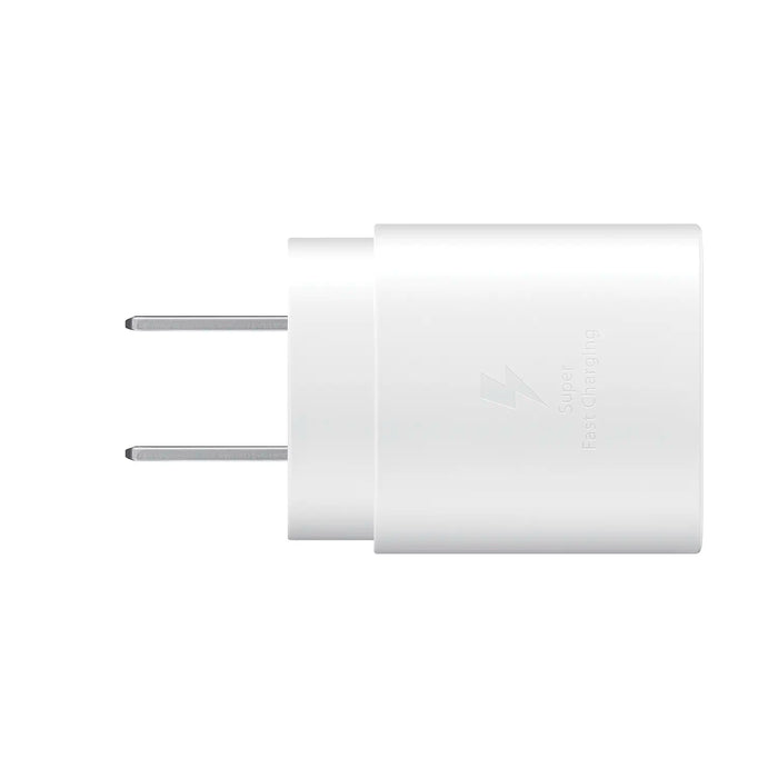 Cargador de Pared Samsung 25W USB-C Carga Super Rápida [Sin Cable] - Blanco