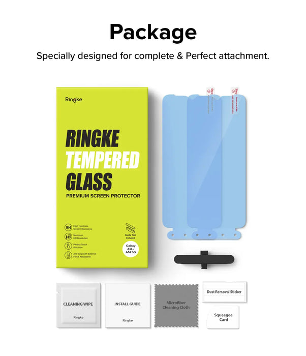 Vidrio Templado Ringke Samsung Galaxy A14 / 5G [2 pack]
