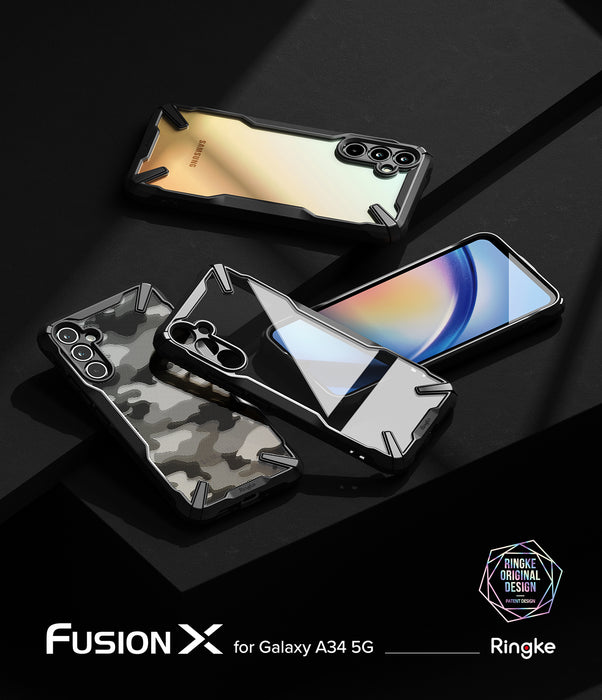 Estuche Ringke Fusion X Samsung Galaxy A34 5G - Camo