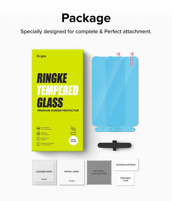 Vidrio Templado Ringke Samsung Galaxy A34 [2 pack]