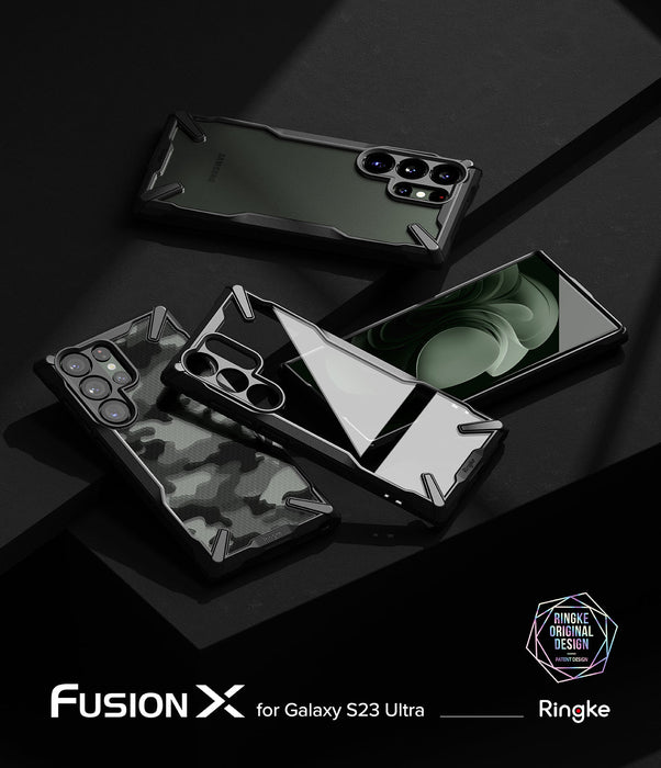 Estuche Ringke Fusion X Samsung Galaxy S23 Ultra - Camo - RETAIL