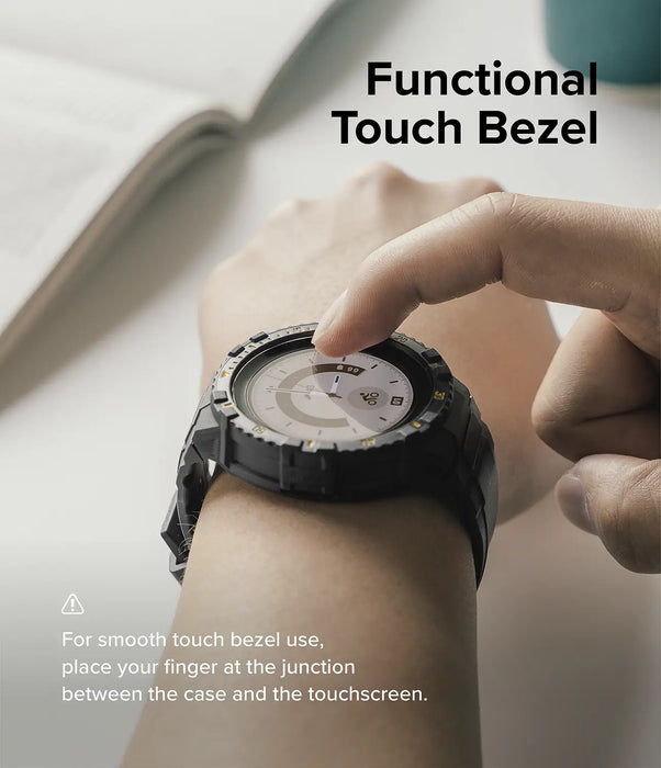 Estuche Pulso Ringke Fusion X Guard Samsung Galaxy Watch 5 Pro - 45mm - Amarillo