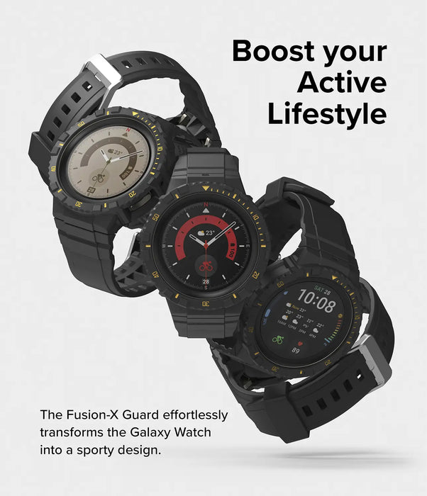Estuche Pulso Ringke Fusion X Guard Samsung Galaxy Watch 5 Pro - 45mm - Amarillo