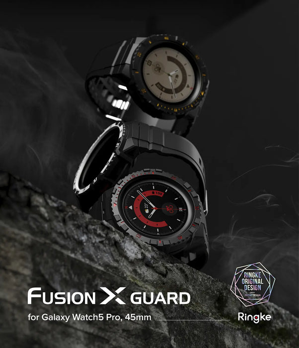 Estuche Pulso Ringke Fusion X Guard Samsung Galaxy Watch 5 Pro - 45mm - Amarillo