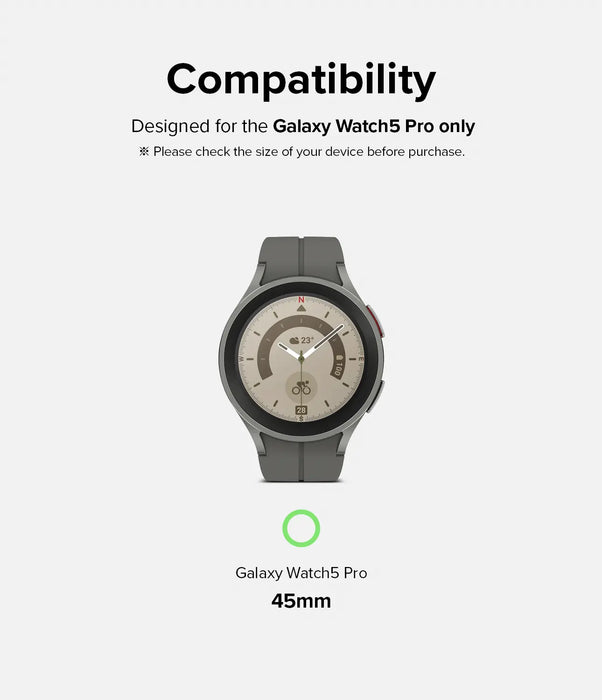 Vidrio Templado Ringke Samsung Galaxy Watch 5 Pro 45mm [4 pack]