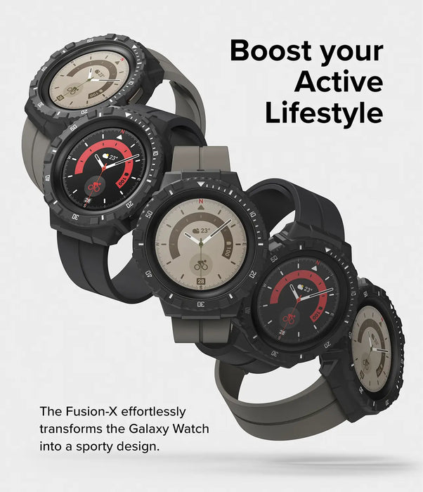 Estuche Ringke  Fusion X Samsung Galaxy Watch 5 Pro - 45mm - Negro/Blanco