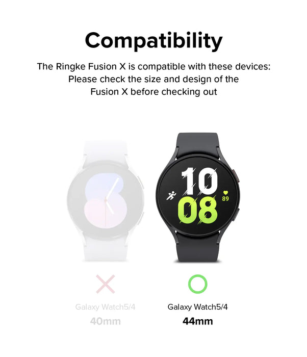Estuche Ringke  Fusion X Samsung Galaxy Watch 5/4 - 44mm - Amarillo