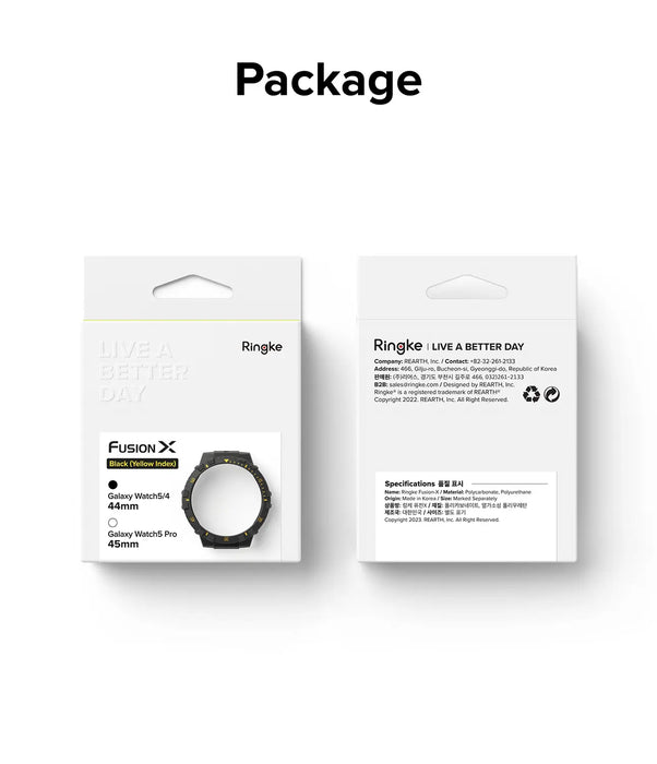 Estuche Ringke  Fusion X Samsung Galaxy Watch 5/4 - 44mm - Amarillo
