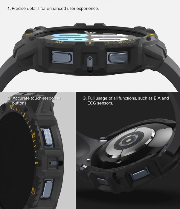 Estuche Ringke  Fusion X Samsung Galaxy Watch 5/4 - 44mm - Amarillo