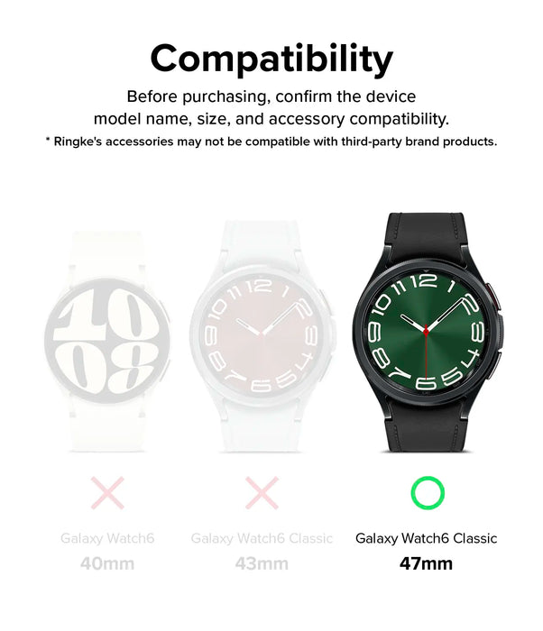Vidrio Templado Ringke Samsung Galaxy Watch 6 Classic 47mm [4 pack]