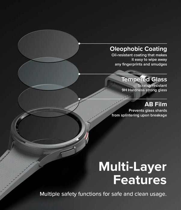 Vidrio Templado Ringke Samsung Galaxy Watch 6 Classic 43mm [4 pack]