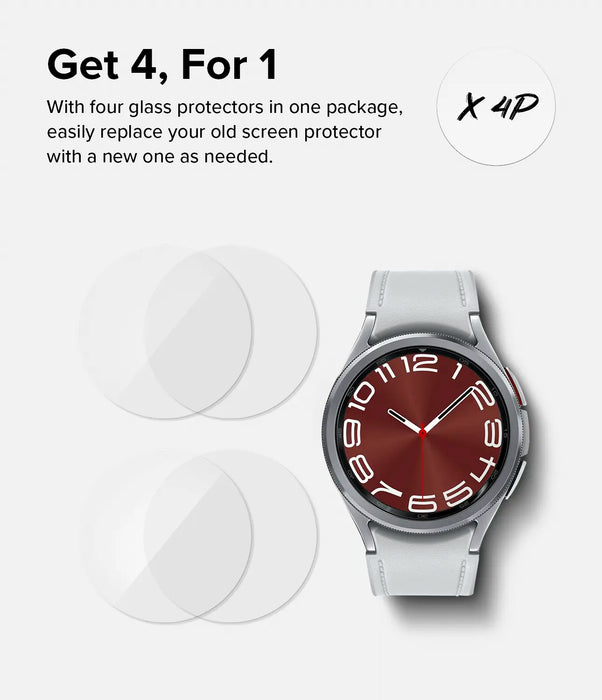 Vidrio Templado Ringke Samsung Galaxy Watch 6 Classic 43mm [4 pack]