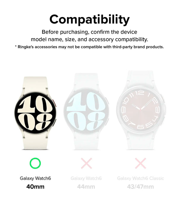 Vidrio Templado Ringke Samsung Galaxy Watch 6 40mm [4 pack]