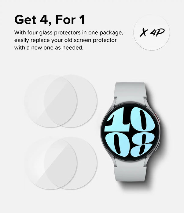 Vidrio Templado Ringke Samsung Galaxy Watch 6 44mm [4 pack]