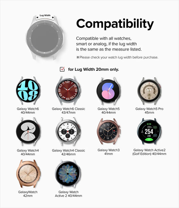 Pulso de repuesto Ringke Rubber One Bold Samsung Galaxy Watch 20mm - Camo