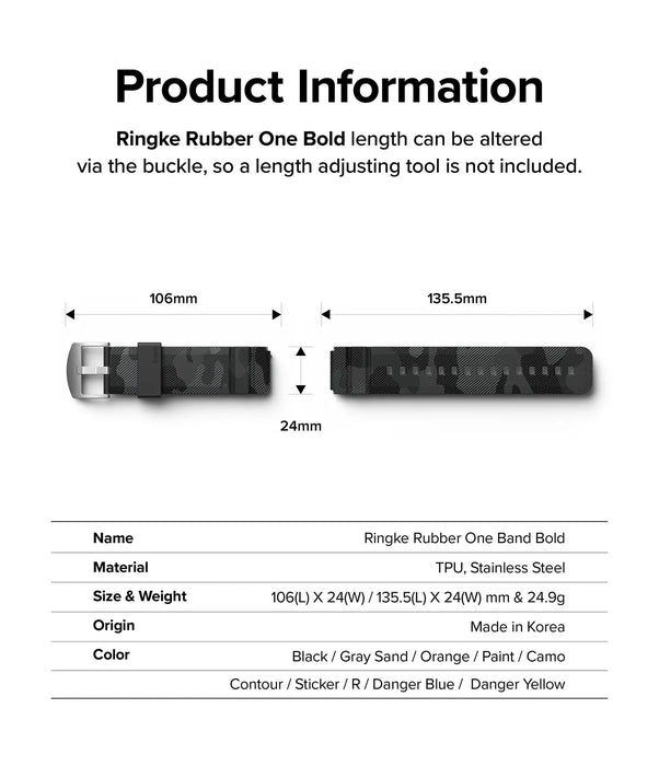 Pulso de repuesto Ringke Rubber One Bold Samsung Galaxy Watch 20mm - R