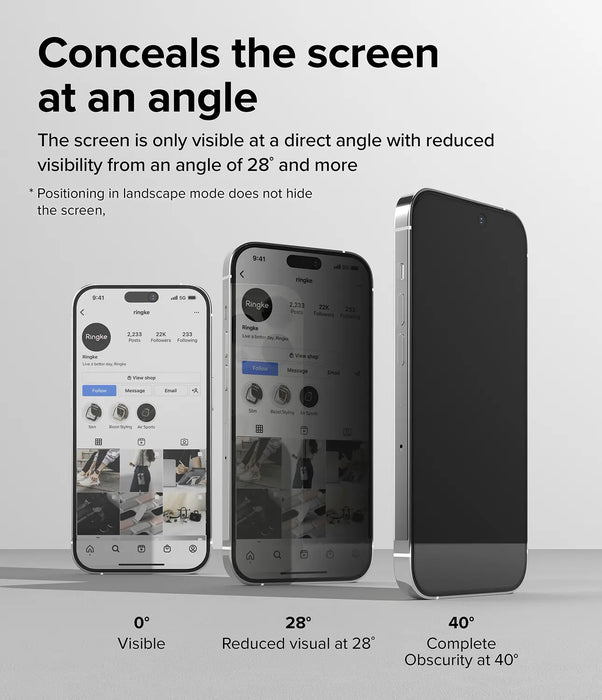 Vidrio Templado Ringke Privacy Apple iPhone 14 Pro Max