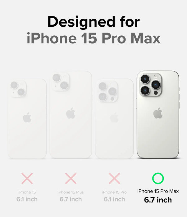 Estuche Ringke Fusion Bold Apple iPhone 15 Pro Max - Negro