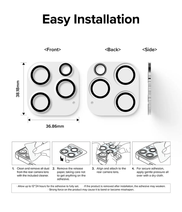 Protector de cámaras Cobertura Completa Ringke Apple iPhone 15 Pro Max [2 pack]