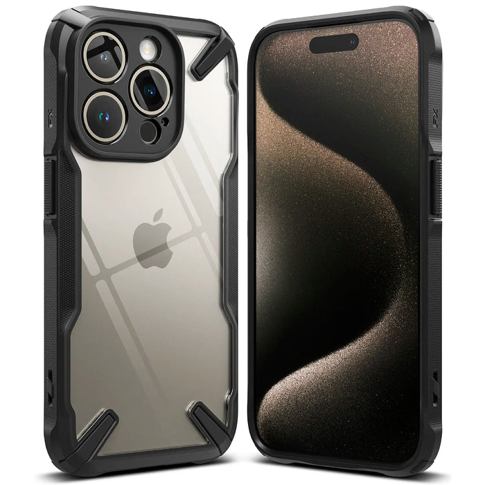 Estuche Ringke Fusion X Apple iPhone 15 Pro Max  - Negro