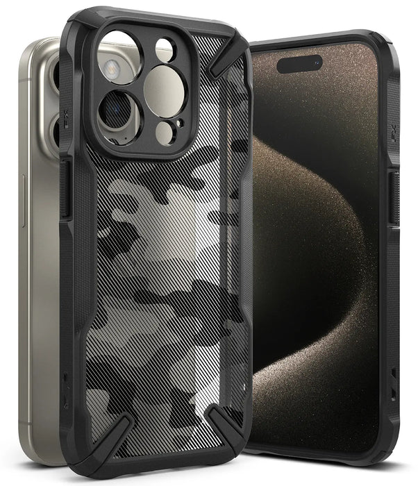 Estuche Ringke Fusion X Apple iPhone 15 Pro Max  - Camo