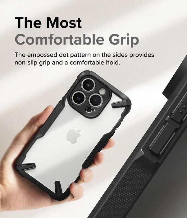 Estuche Ringke Fusion X Apple iPhone 15 Pro Max  - Negro