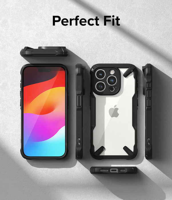 Estuche Ringke Fusion X Apple iPhone 15 Pro Max  - Negro