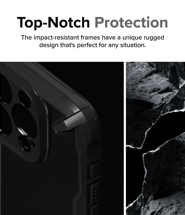Estuche Ringke Fusion X Apple iPhone 15 Pro Max  - Negro