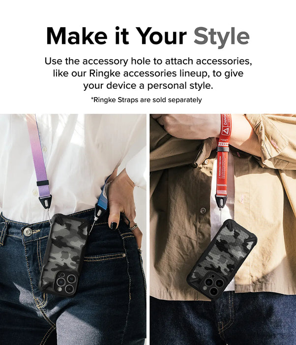 Estuche Ringke Fusion X Apple iPhone 15 Pro Max  - Camo