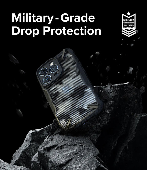 Estuche Ringke Fusion X Apple iPhone 15 Pro Max  - Camo