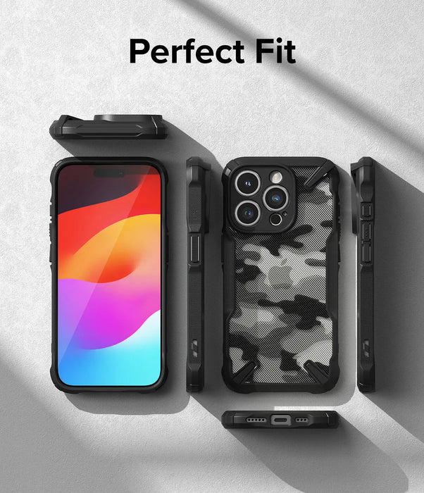 Estuche Ringke Fusion X Apple iPhone 15 Pro Max  - Camo