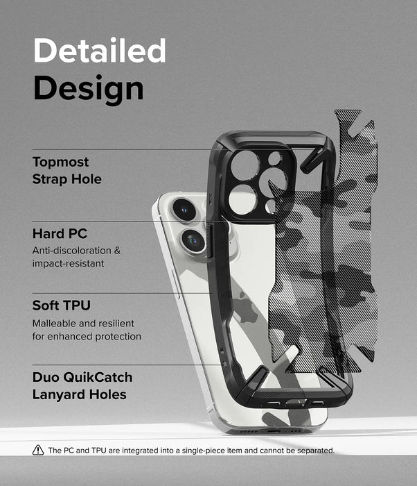 Estuche Ringke Fusion X Apple iPhone 15 Pro Max  - Camo
