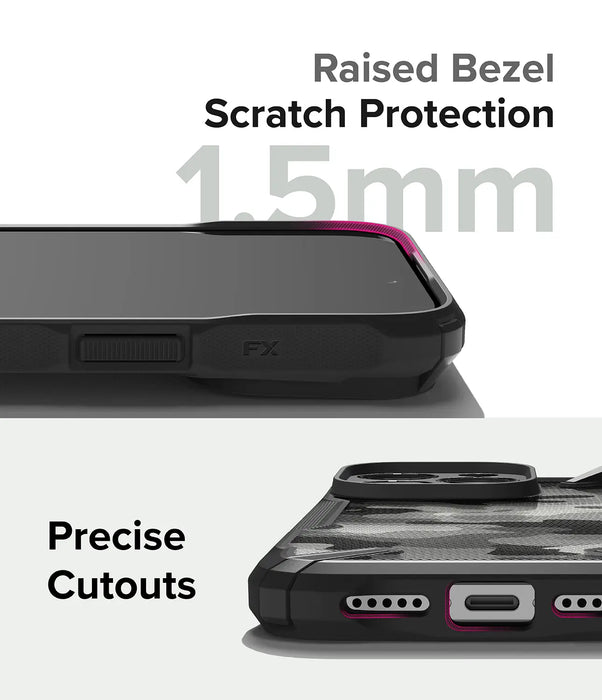 Estuche Ringke Fusion X Apple iPhone 15 Pro Max  - Camo
