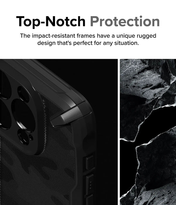 Estuche Ringke Fusion X Apple iPhone 15 Pro Max  - Camo